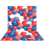 Allenjoy Colorful Flag Balloon Backdrop for Independence Day