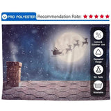 Allenjoy Christmas Santa Claus in the Night Starry Sky Backdrop - Allenjoystudio