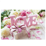 Allenjoy Mother's Day Romantic Love Gift Box White Wood Backdrop