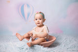 Allenjoy Hot Air Balloon Green and Pink Cloud for Children Photography