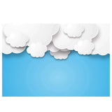 Allenjoy Backdrop Ideas for Photo Booth White Cloud Sky for Birthday Celebration