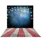 Allenjoy Independence Day Retro Flag of the USA Backdrop - Allenjoystudio