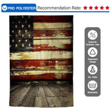 Allenjoy Flag of the USA Wood Backdrop for Independence Day - Allenjoystudio