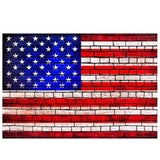 Allenjoy Independence Day Flag of the USA Brick Walls Backdrop