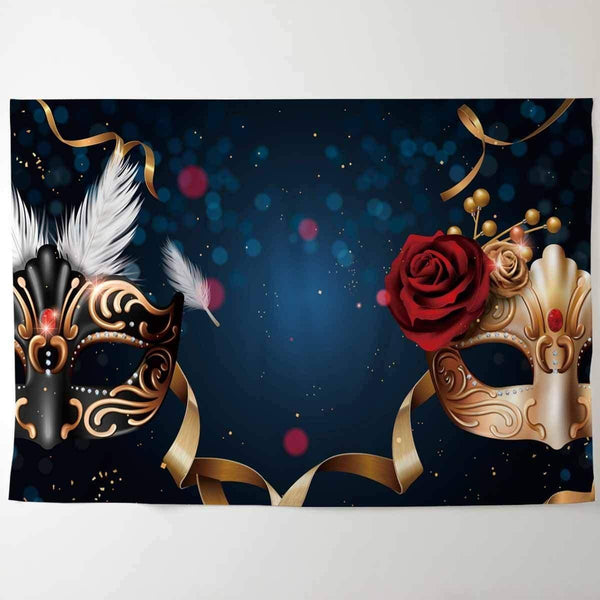 Allenjoy Backdrop Masquerade Party of lovers for Newlywed Party ...