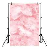 Allenjoy Backdrop Modern Pink Abstract Feathers  for Girls Baby Shower Photostudio