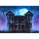 Allenjoy Halloween Shabby House Horrible Fog Ghost Photography Backdrop - Allenjoystudio