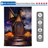 Allenjoy Halloween Mysterious Witch's House Pumpkin Backdrop - Allenjoystudio