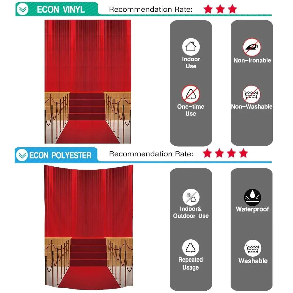 Allenjoy Backgrounds Red Carpet Backdrop Gorgeous Grand Theatre Stage Curtain Photobooth - Allenjoystudio