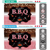 Allenjoy BBQ Wood Red and White Grid Barbecue Backdrop - Allenjoystudio