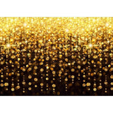 Allenjoy Black and Gold Backdrop for Party Prom Birthday Party