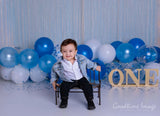 Allenjoy Blue Balloon Backdrop for Boys Designed by Panida Phillips - Allenjoystudio