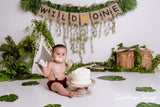 Allenjoy Boho Tent Wild One Cake Smash Backdrop Designed by Panida Phillips - Allenjoystudio