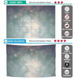 Allenjoy Bokeh Abstract  Snowflakes Green Christmas Backdrop - Allenjoystudio