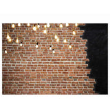 Allenjoy Brick Wall with Shiny Light Backdrop