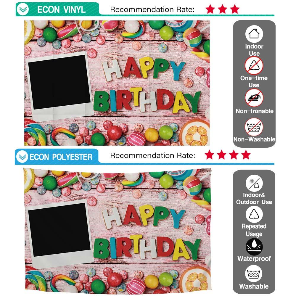 Allenjoy Candy Background Portrait Door Colorful Birthday Children Wooden Floor - Allenjoystudio