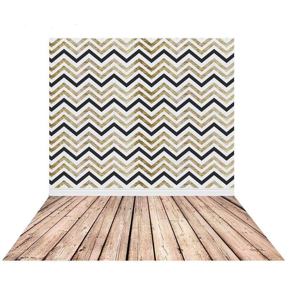 Allenjoy Chevron Backdrops Lines Modern Wood Floor Background for Photo Shoots - Allenjoystudio