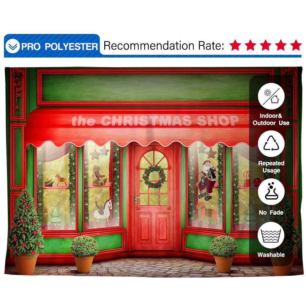 Allenjoy Christmas Luxuriant Toys Shop Store Backdrop for Children - Allenjoystudio