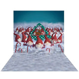 Allenjoy Christmas Candy Cane Cloud Backdrop for Kids