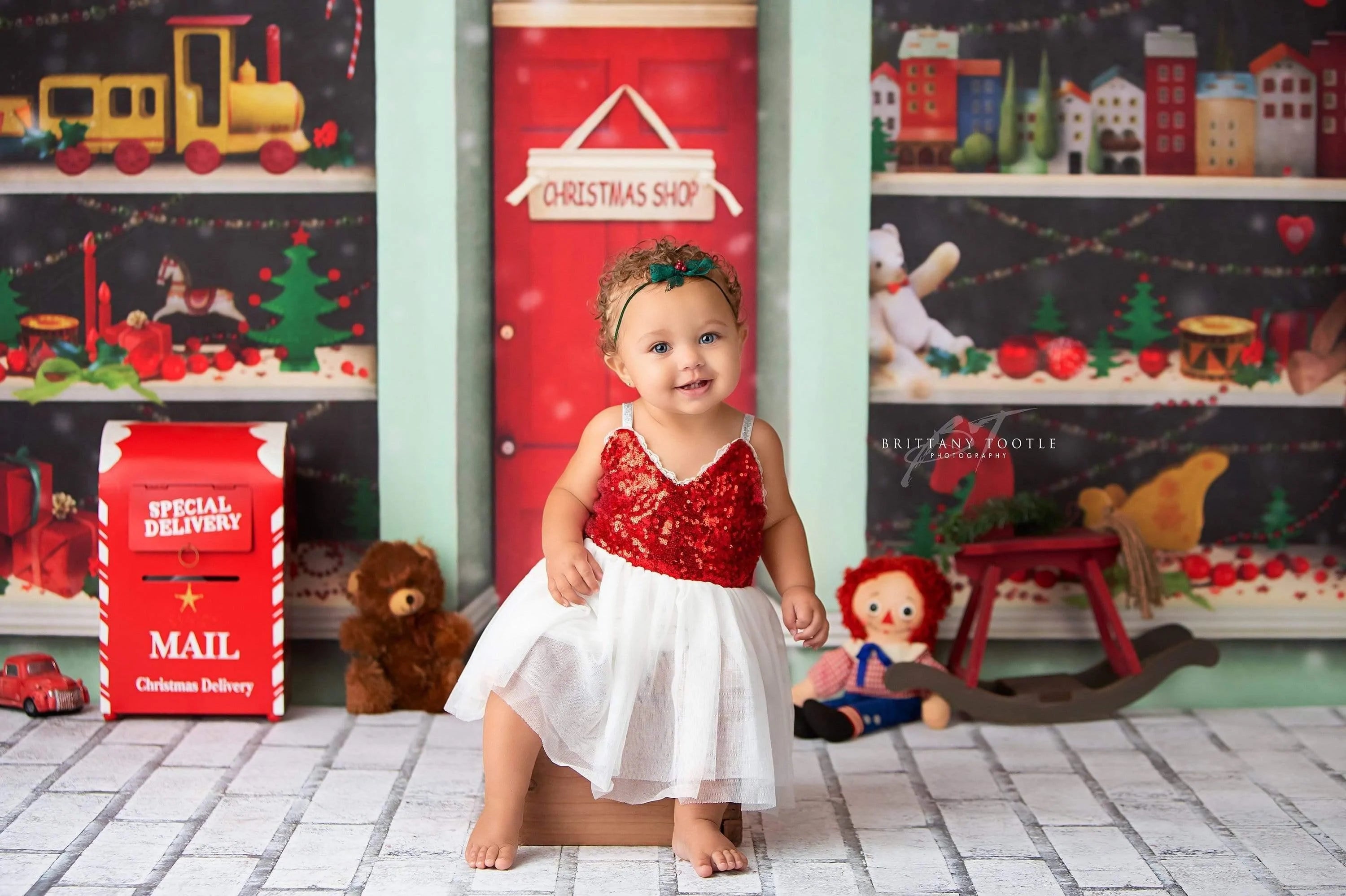 Allenjoy Christmas Gifts Store New Year Snowflake Backdrop for Kids - Allenjoystudio