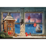 Allenjoy Christmas Winter Snowflake Sparkle Window Backdrop