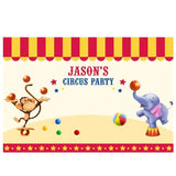 Allenjoy Circus Backdrop Birthday Baby Children Monkey Elephant Photo Background