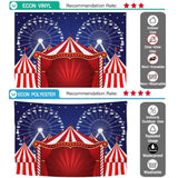 Allenjoy Circus Background Circus Carnival Ferris Wheel Backdrop Party Photophone - Allenjoystudio