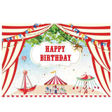 Allenjoy Circus Photography Backdrop Playground Animal Birthday Party Carnival Customize