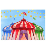 Allenjoy Circus Watercolor Carnival Golden Little Star Backdrop