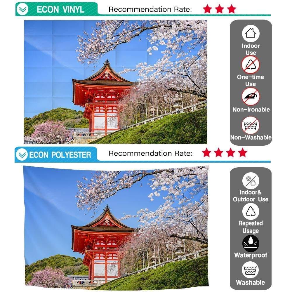 Allenjoy Communion Location Backdrop Shimizu Temple in Kyoto Cherry Blossoms Photophone - Allenjoystudio