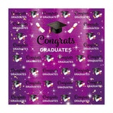 Allenjoy Congrats Grad Backdrop Step and Repeat Graduation Cap Class of 2021 Gold Glitter - Allenjoystudio