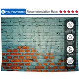 Allenjoy Cracked Bare Red Brick Wall Backdrop - Allenjoystudio