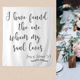 Allenjoy Custom Lettering Backdrop for Wedding Bridal Shower Anniversary Calligraphy Soul Loves Party Decor - Allenjoystudio