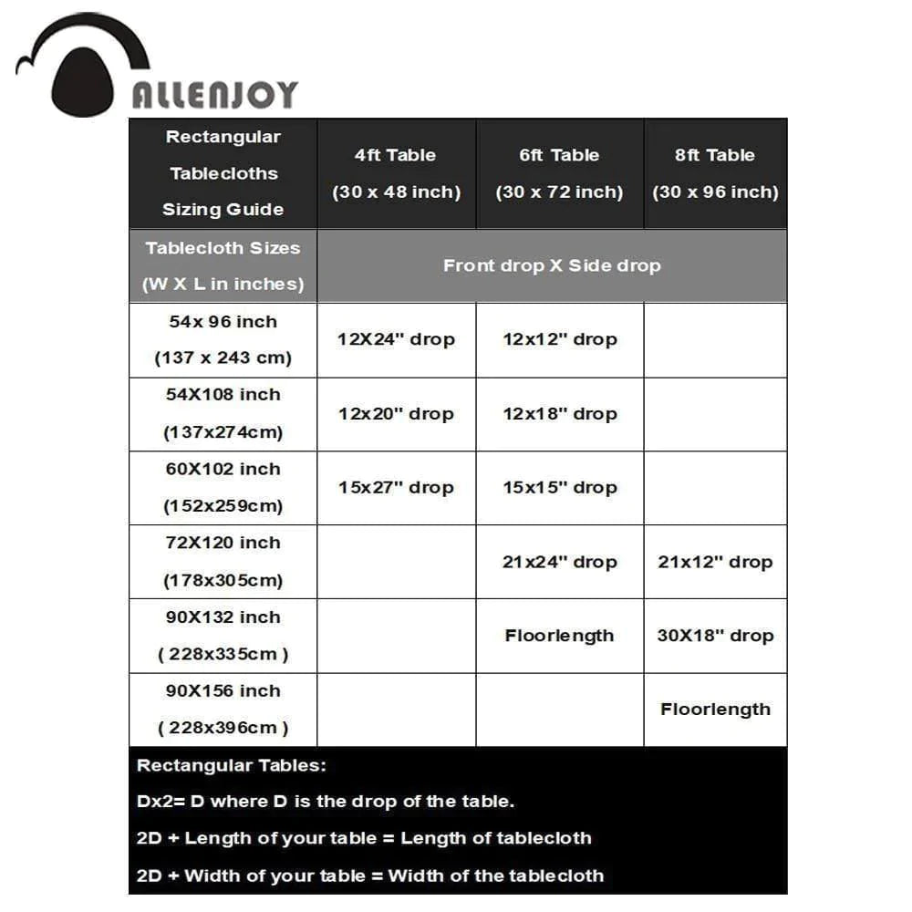 Allenjoy Custom Tablecloth DLZ-CUS-002 - Allenjoystudio