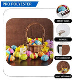 Allenjoy Easter Eggs Basket Brown Wall Wooden Floor Photography Backdrop - Allenjoystudio