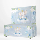 Allenjoy Elephant Cloud Backdrop Tablecloth for Baby Shower - Allenjoystudio