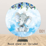 Allenjoy Elephant Little Star Round Backdrop for Baby Shower - Allenjoystudio