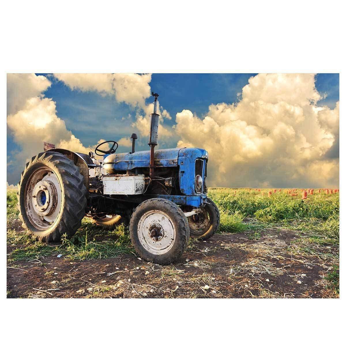 Allenjoy Farm Rustic Backdrop for Photo Studio Tractor Field Cloud  for Children - Allenjoystudio