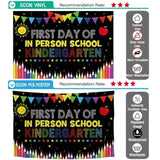 Allenjoy First Day of In Person School Kindergarten Backdrop - Allenjoystudio