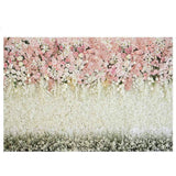 Allenjoy Pink White Beautiful Floral Bridal Shower Backdrop