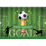Allenjoy Football Field GOAL Cup Backdrop for Birthday