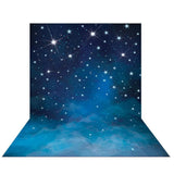 Allenjoy Galaxy Backdrop Space Blue Stars Shine newborn Baby Background Photocall Photobooth