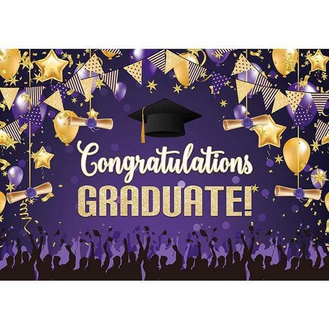 Allenjoy Graduation Backdrop Congrats Grad Class of 2021 Prom Party - Allenjoystudio