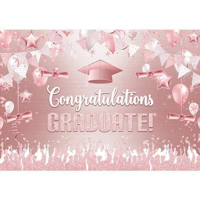 Graduation Background Pink