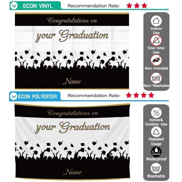 Allenjoy Congratulations on your Graduation Custom Name Backdrop ...