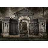 Allenjoy Halloween Haunted Bakcdorp Cemetery Chapel Spooky Backdrop - Allenjoystudio