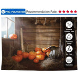 Allenjoy Halloween Rustic Pumpkin in Wooden House Backdrop - Allenjoystudio