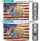 Allenjoy Happy 4th if July American National Flag Glitter Backdrop - Allenjoystudio