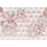 Allenjoy Pink Diamond Flower  Headboard Photography Backdrop