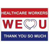 Allenjoy Healthcare Workers Heroes Garden Sign Banners Thank You Essential Employees & First Responders